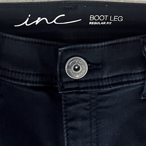 I.N.C International Concepts Boot Leg Regular Fit Jeans in Black Size 4 - Picture 5 of 6